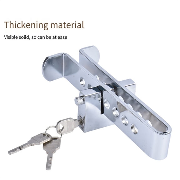 Rollbacks & More Car Adjustable Clutch Lock Universal Brake Pedal BrakeThrottle Security Anti-Theft Tool 21.5cm