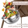 thumbnail image 5 of Stainless Steel Mixing Bowls Set, TINANA 6 Pack Mixing Bowls with Lids, Metal Nesting Storage Bowls for Kitchen, 4.5/3/2.5/2/1.5/0.75QT, Great for Prep, Baking, Serving, Khaki, 5 of 8