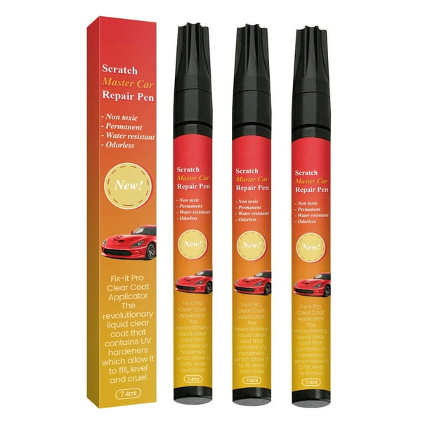 Lápiz retocador de arañazos para coche | Kit de reparación de pintura de 7,4 ml para pequeños arañazos y rozaduras | Eliminador de arañazos para coche casero con punta fina