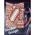 thumbnail image 2 of Football Gifts, Football Themed Flannel Throw Blankets for Football Players, Teens, Coach for Birthday, Game Day, 50 x 65 Inches, Brown, 2 of 5