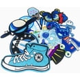 thumbnail image 5 of Parche termoadhesivo bordado, 39 piezas, parche azul mixto, apliques adhesivos, parches para coser, transferencias, parche termoadhesivo o parche para coser para ropa, camiseta, chaqueta vaquera, 5 of 5