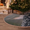 thumbnail image 5 of Balery Black Dragon Cliff Dawn Printed Christmas Tree Skirt , Merry Christmas Party Christmas Tree Decoration,Adjustable Tree Skirt-36", 5 of 6