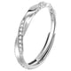 thumbnail image 1 of Anillos de moda y de plata 925 para las mujeres Anillo de apertura Anillo ajustable chapado en oro, 1 of 3
