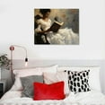 thumbnail image 5 of Nawypu Vintage Female Portrait Reading A Book Poster, Famous Oil Painting Canvas Wall Art, Antique African American Wall Art, Retro Black Girl Pictures Wall Decor for Bedroom, 5 of 5