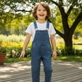 thumbnail image 6 of Peacolate 4-11T Little Girl Tie-dyed Short Overalls Vintage Dress Distressed Romper,9T, 6 of 6