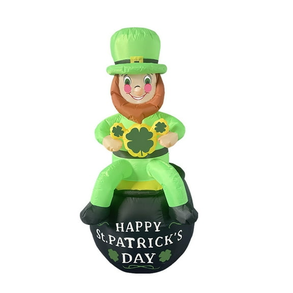 Vikakiooze 1.8m/5.9Ft St Patricks Day Irish Characters I atable LED Lighted Decoration Party Indoor Outdoor Yard Patio Garden Decoration, Sizzling Savings