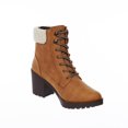 thumbnail image 1 of Botines Mujer Tacón Ancho Tipo Piel Casual Cómodo Camel amarillo 25 Incógnita 020D1E, 1 of 5