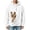 White, variant on Y-Sunset Pouch Hoodie for Men, Oversized Dog Pouch Sweatshirts, Pet Carrier Pullover Animal Holder Long Sleeve Tops for Fall Winter Daily Wear, Vacation, Travel