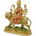 thumbnail image 5 of alikiki Hindu Goddess Lord Durga Statue - India God Antique Gold Durga Murti Idol Home Temple Puja Sculpture Indian Diwali Day Mandir Pooja Decoration, 5 of 10