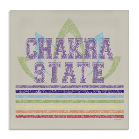 Stupell Industries Vintage Chakra State Novelty & Humor Painting Wrapped Canvas Art Print Wall Art, 30 x 30