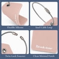 thumbnail image 5 of Brookstone Luggage Tags Name Card Travel Tags for Luggage with Steel Loop Fastener 2 Pack Set, 5 of 6