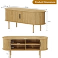 thumbnail image 2 of 47.2 - pulgada mesa de TV con sliding door y almacenamiento, suitable para sala de estar o dormitorio, 2 of 8