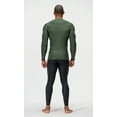thumbnail image 3 of DEVOPS 3 Pack Men's Athletic Long Sleeve Compression Shirts (Medium, Black/Navy/Olive), 3 of 7