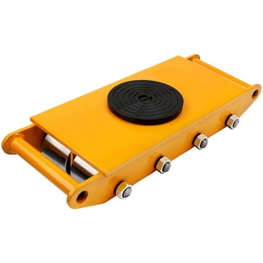 12 T Heavy Duty Machine Dolly Skate Machinery Roller Mover Cargo Trolley 26400 lbs