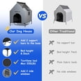 thumbnail image 3 of Caseta para perros Nidouillet 48, grande, para uso exterior e interior, resistente a la intemperie, 3 of 7