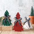 thumbnail image 1 of SuChun Hanging Easter Decorations For The Home 3 Pieces Rustic Wood Table Christmas Trees Centerpiece For Table Polka Dot Farmhouse Decor Green, 1 of 7
