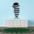 thumbnail image 3 of QUOTES - Removable Home Bedroom Winston Churchill Motivational Quotes Decoration Top Hat Silhouette Design Vinyl Adhesive Living Room Wall Decal Sticker 15" x 30", 3 of 5