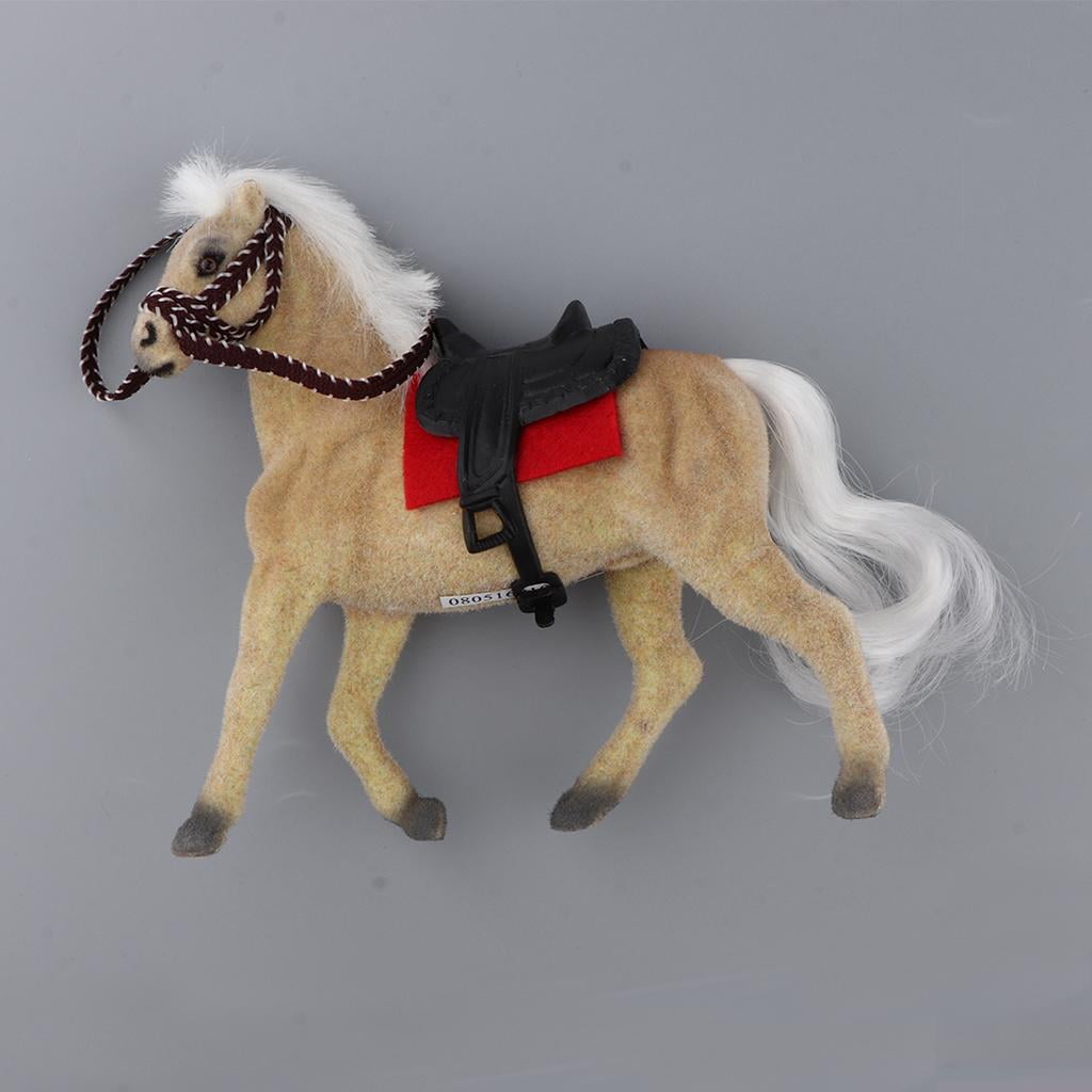 Braun Dollhouse Horse Realistische Pony Tierfigur 1/12 Dollhouse Acces 