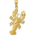 thumbnail image 1 of 10K Yellow Gold Lobster Pendant (Width 16.25) (Length 36) - Jbsp, 1 of 5