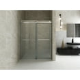 thumbnail image 2 of 68 To 72 In. W X 76 In. H Sliding Frameless Soft-Close Shower Door With Premium 3/8 Inch (10Mm) Thick Tampered Glass In Chrome 23D02-72C, 2 of 9