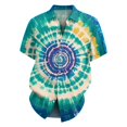 thumbnail image 5 of Yiaimeir Men's Fashion Loose Tie-Dye Printed Short Sleeve Beach Shirt，Size S-2XL, 5 of 5