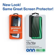 onn Privacy Screen Protector for iPhone® 17e / 16e / 14 / 13 / 13 Pro, Provides Ultimate Protection with Durable Glass by Corning™, Plus Advanced Easy Application Tray