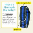 thumbnail image 4 of Country Brook Petz® HossFit Jr Wide Reflective Martingale Dog Collar (Thin Blue Line, Medium), 4 of 7