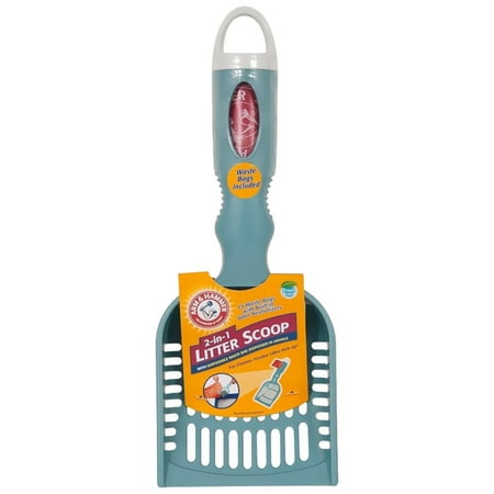UPC: 0859328200650 | Arm & Hammer Deluxe 2-in-1 Cat Litter Scoop With Waste Bags  Assorted Colors