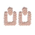 thumbnail image 2 of Fashion Square Earring para mujeres Fiesta Baile Todos los Zulema pendientes geométricos colgantes, 2 of 8