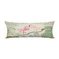 thumbnail image 1 of EREHome Floral pair flamingos Pillow Cover Body Pillowcase Pillow Protector 20x60 Inch, 1 of 1