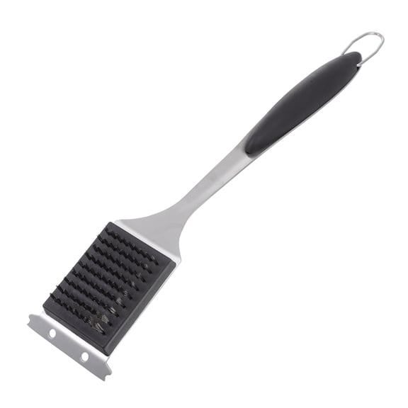 KONTONTY Grill Brush for Outdoor Grill Stainless Steel for Homeowners 1Set 16.5X3.1X1.2in