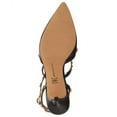 thumbnail image 4 of INC Womens Black Padded Ankle Strap Studded Carma Pointed Toe Kitten Heel Buckle Pumps Shoes 5.5 M, 4 of 4