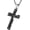 Black, variant on Men's Stainless Steel Jesus Christ Crucifix Cross Lord's Prayer Pendant Necklace