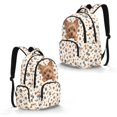 thumbnail image 2 of Tutolipy Dog Paw Print, Bone & Heart Pattern Kids Backpack with Lightweight Large Capacity Rucksack, Adjustable Straps 17 Inch Bookbag for Travel Daily Use Picnic, 2 of 8
