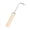 Silver, variant on Wood Handle Single Prong Root Hook Cultivating Tool, Garden Loosening Tool for Potted Plant & Bonsai Repotting Maintenance
