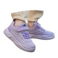 thumbnail image 3 of REDARER Girls Lightweight Sneakers for School, Breathable Comfortable Everyday Shoes with Fixed Design, Casual Walking Shoes,Color:Purple,Size:9-9.5 Years, 3 of 9