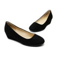 thumbnail image 6 of BURUDANI Women's Mid Wedge Heel Wide Pump Shoes Wide Available, 6 of 8