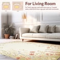 thumbnail image 2 of ODIKA 5' x 7' Machine Washable Non-Slip Area Rug, Floral Branch High Traffic Rug, Beige, 215940, 2 of 7