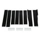 thumbnail image 1 of Faldón lateral trasero de 78,7 pulgadas, extensión de faldón lateral negro brillante, panel basculante, alerón, divisor basculante para coche universal, 1 of 14