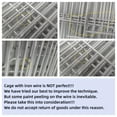 thumbnail image 3 of 1pc Luxury Square Bird Cage, Thickened Standing Bird Cage, Parrot Breeding Cage, 3 of 4