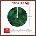 thumbnail image 2 of Salouo Green Leave Fern Christmas Tree Skirt 30" Farmhouse Christmas Decorations Snowman Xmas Tree Skirt Tree Mat for Holiday Party Decor, 2 of 8