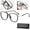 Black, variant on YUSUIYI Blue Light Glasses for Women,Women's Portable Fashion Anti-Blue Light Reading Glasses with Sparkling Bling Diamonds