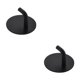thumbnail image 2 of Cateissary Colgador de pared de acero inoxidable para sala de estar, baño, cocina, toalla, sombrero, paraguas, gancho de almacenamiento sin Negro 2Conjunto, 2 of 6