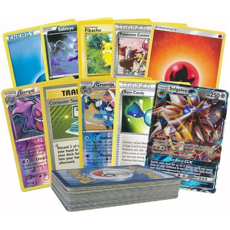 50 Pokemon Card Pack Lot Featuring A Legendary Gx Rares Foils And Basic Energy Included
