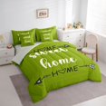 thumbnail image 2 of Feelyou Rustic Home Sweet Bedding Comforter Set for Adults Men Women, Arrow Quote Full Bedding Set, Olive Green, Grey Reversible, 7-Piece, 2 of 7
