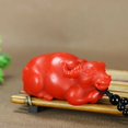 thumbnail image 2 of Zodiac Ox Figurine Lucky Amulet Unisex Handheld Pendant Chinese New Year Gift Home Decor Ornament for Good Fortune, 2 of 8