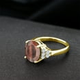 thumbnail image 4 of Gem Stone King 4.30 Ct Oval Red Tiger Eye 18K Yellow Gold Plated Silver Ring (Size 6), 4 of 4