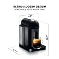 thumbnail image 3 of Nespresso Vertuo Coffee & Espresso Single-Serve Machine in Matte Black and Aeroccino Milk Frother in Black, BNV250BKM1BUC1, 3 of 9