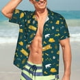 thumbnail image 5 of Lsque Camping pattern Hawaiian Shirt for Men, Unisex Summer Beach Casual Short Sleeve Button Down Shirts-Medium, 5 of 9