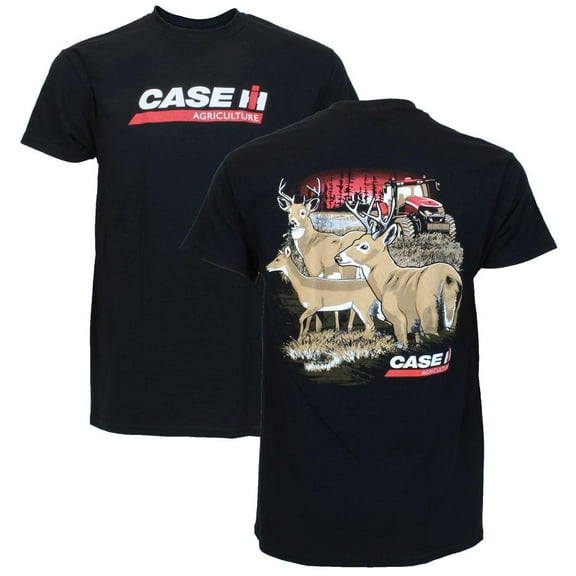 Case IH Magnum in Field Black Short Sleeve T-Shirt EXC-379